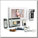 Комплект: цветной видеодомофон EP-7400 электромеханический замок Anxing Lock – AX066